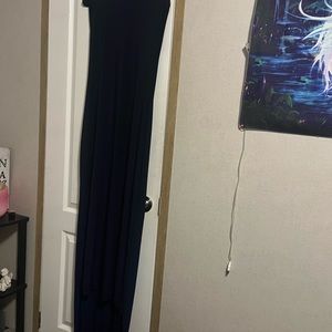 Long navy formal dress